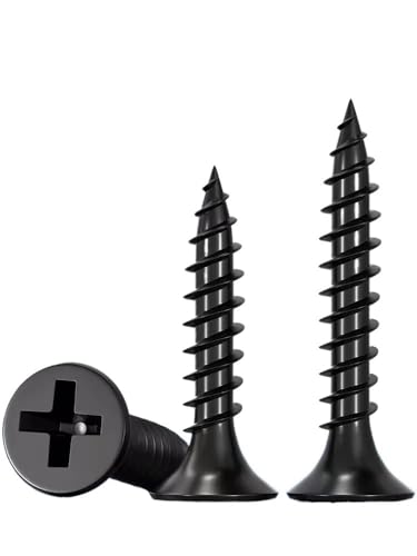 Selbstbohrende Schrauben Metall, kleine Schrauben Selbstschneidende Schrauben Senkkopf M1-M4(M1 x4 mm (50 Pcs)) von GIAYEU