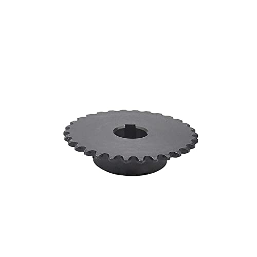 Zahnrollenkettenrad, Kettenantriebskettenrad Nr. 25, 36 Zähne, 04C36T – 18/6 x 2,8 mm Bohrung mit Keilnut, 1/4 Zoll Teilung, for Rollenkette Nr. 25H mit Stellschrauben(Bore with keyway: 15/5x2.3mm) von GIAYEU