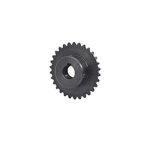 Zahnrollenkettenrad, Kettenantriebskettenrad Nr. 25, 40 Zähne, 04C40T – 17 mm Bohrung, 1/4 Zoll Teilung for Rollenkette Nr. 25H mit Stellschrauben(Bore with keyway: 12/4x1.8mm) von GIAYEU