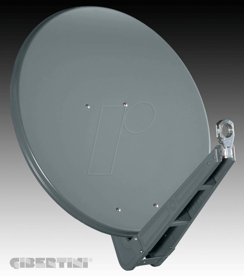 GIBERTINI SE75A - Sat Spiegel, 75 cm, anthrazit (RAL 7011) von GIBERTINI