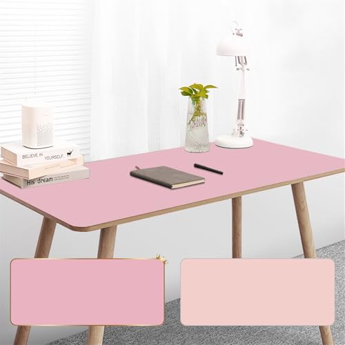 GIBZ Schreibtischunterlage Einfarbig Schreibunterlage Silikon Büro Tischunterlage Unterlage Schreibtisch Wasserdicht Rosa 50x80cm von GIBZ
