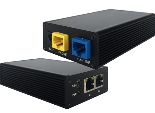 GIGA Copper - G.hn Wave2 MIMO Bridge Set - Gigabit Ethernet über Telefonkabel (2- & 4-Draht), Netto-Bandbreite 1500 Mbit/s, 2X G4202T Master+Client von GIGA Copper Networks