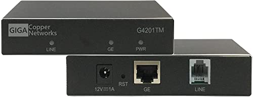 GIGA Copper - G.hn Wave2 Modem - Gigabit Ethernet über Telefonkabel,1500 Mbit/s, Latenz <1ms, 1x G4201TM InHome von GIGA Copper Networks
