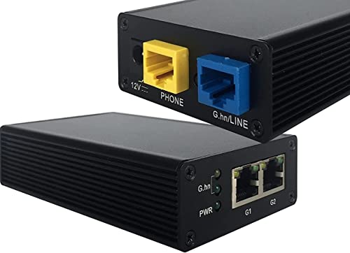 GIGA Copper - G.hn Wave2 Modem - Gigabit Ethernet über Telefonkabel,1500 Mbit/s, Latenz <1ms, 1x G4202T InHome von GIGA Copper Networks