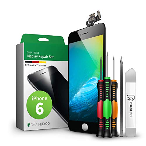 GIGA Fixxoo® iPhone 6 Display Original [inkl. Werkzeug-Kit] - Retina LCD Glas mit Touchscreen - Original iPhone Display Reparatur Set - Ersatzdisplay für iPhone mit Werkzeugkit von GIGA Fixxoo