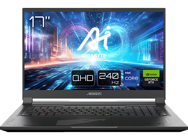 GIGABYTE AORUS 17X, Gaming Notebook, mit 17,3 Zoll Display, Intel® Core™ i9,i9-14900HX Prozessor, 32 GB RAM, 1 TB SSD, NVIDIA GeForce RTX™ 4080, Midnight Grey, Windows 11 Home (64 Bit) von GIGABYTE