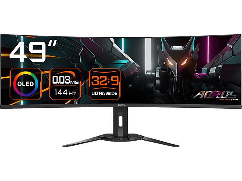 GIGABYTE Aorus CO49DQ 49 Zoll UWQHD Gaming Monitor (0,03 ms Reaktionszeit GIGABYTE Aorus CO49DQ 49 Zoll UWQHD Gaming Monitor (0,03 ms Reaktionszeit von GIGABYTE