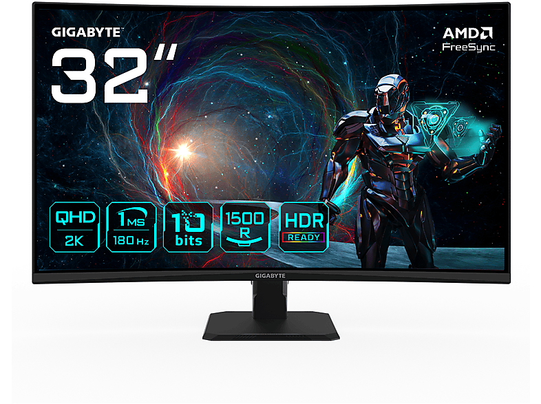 GIGABYTE GS32QCA 32 Zoll QHD Gaming Monitor (1 ms Reaktionszeit, 180 Hz) von GIGABYTE