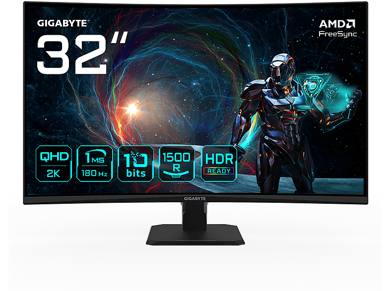 GIGABYTE GS32QCA 32 Zoll QHD Gaming Monitor (1 ms Reaktionszeit, 180 Hz) von GIGABYTE