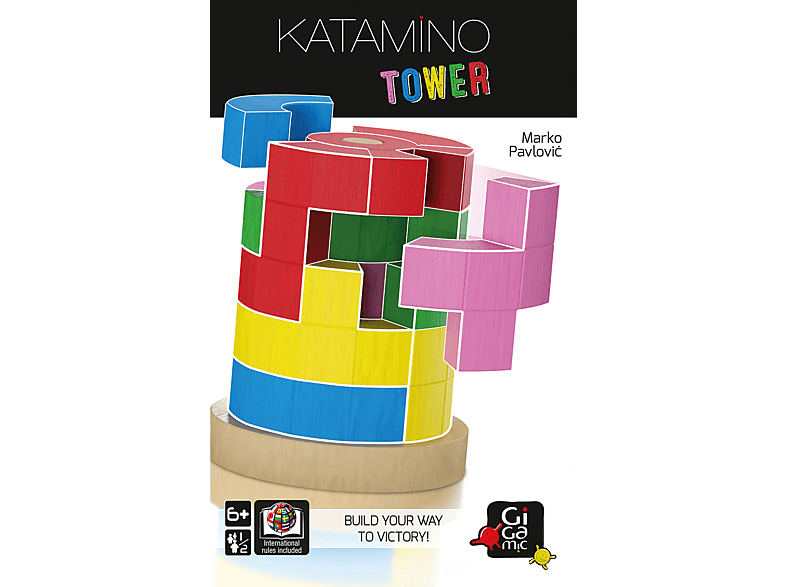 GIGAMIC Katamino Tower Geschicklichkeitsspiel Mehrfarbig von GIGAMIC