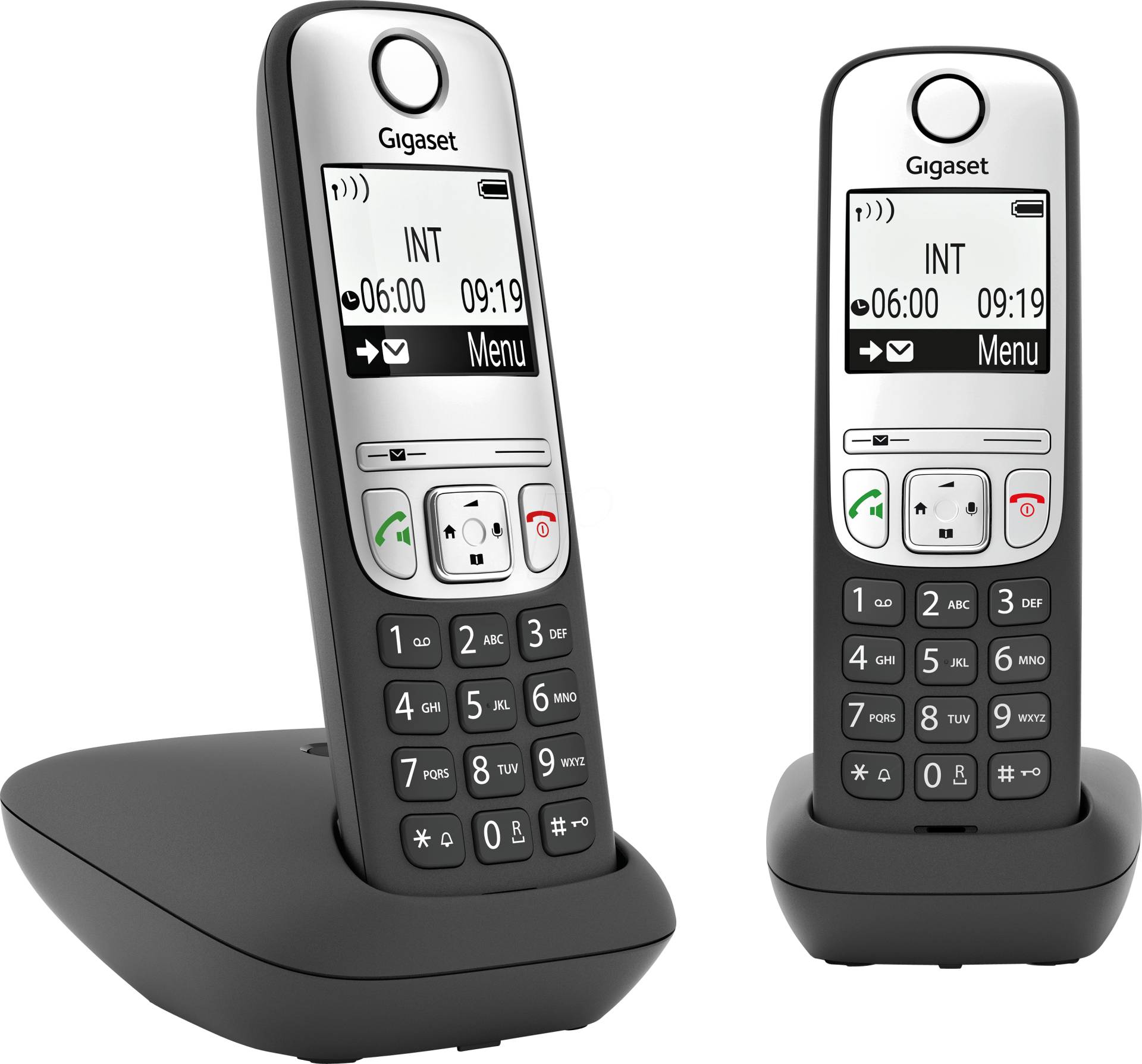 GIGASET A690DSW - DECT Telefon, 2 Mobilteile, schwarz von GIGASET COMMUNICATIONS