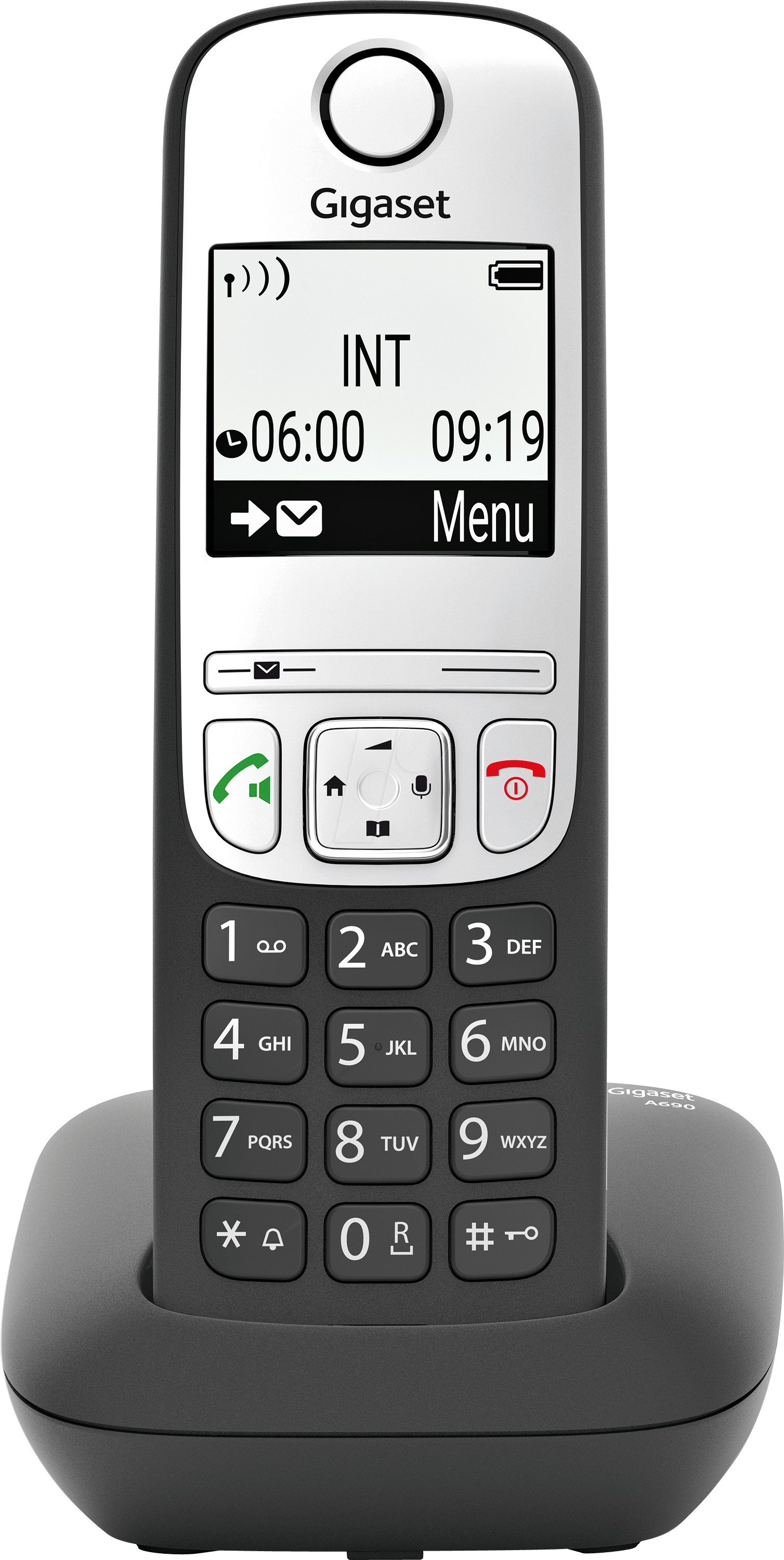 GIGASET A690SW - DECT Telefon, 1 Mobilteil, schwarz von GIGASET COMMUNICATIONS