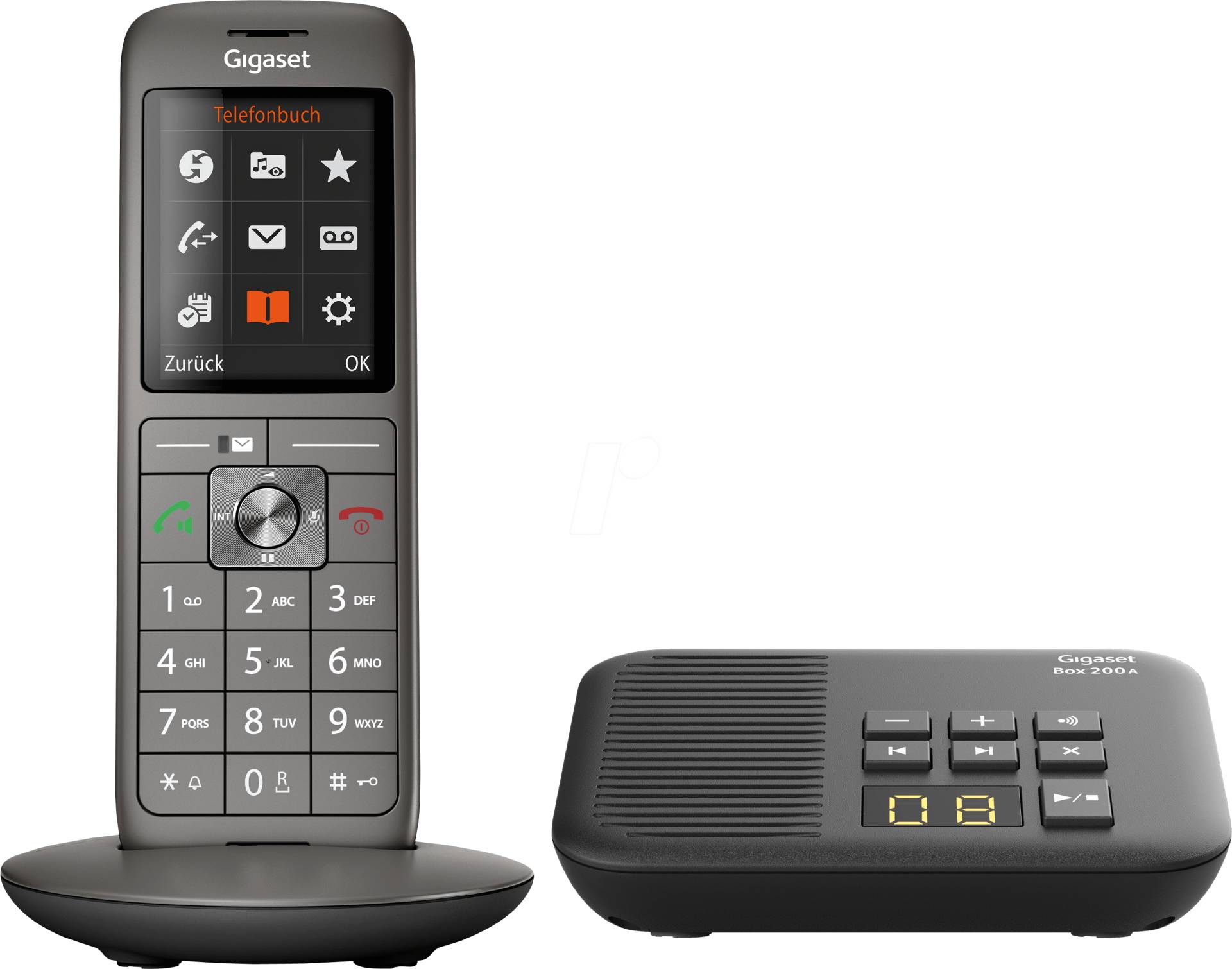 GIGASET CL660A - DECT Telefon, 1 Mobilteil mit Ladeschale, AB, schwarz von GIGASET COMMUNICATIONS
