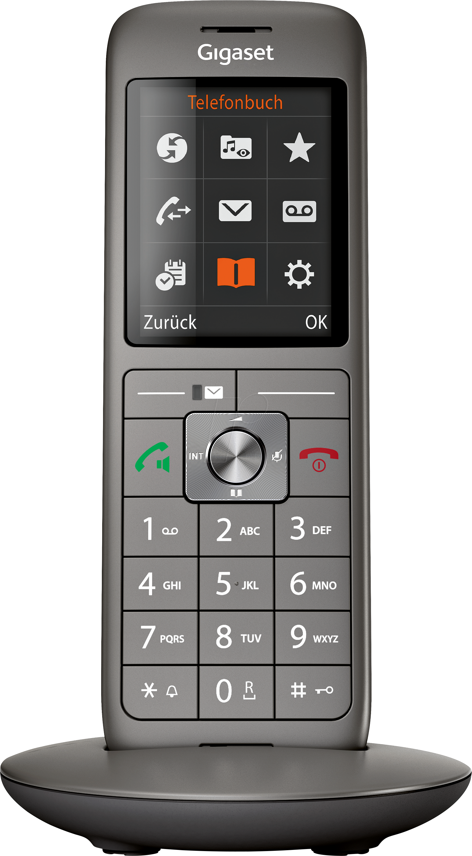 GIGASET CL660HX - DECT Telefon, 1 Mobilteil mit Ladeschale, schwarz von GIGASET COMMUNICATIONS