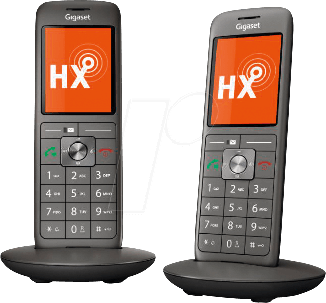 GIGASET CL660HXD - DECT Telefon, 2 Mobilteile mit Ladeschale, schwarz von GIGASET COMMUNICATIONS