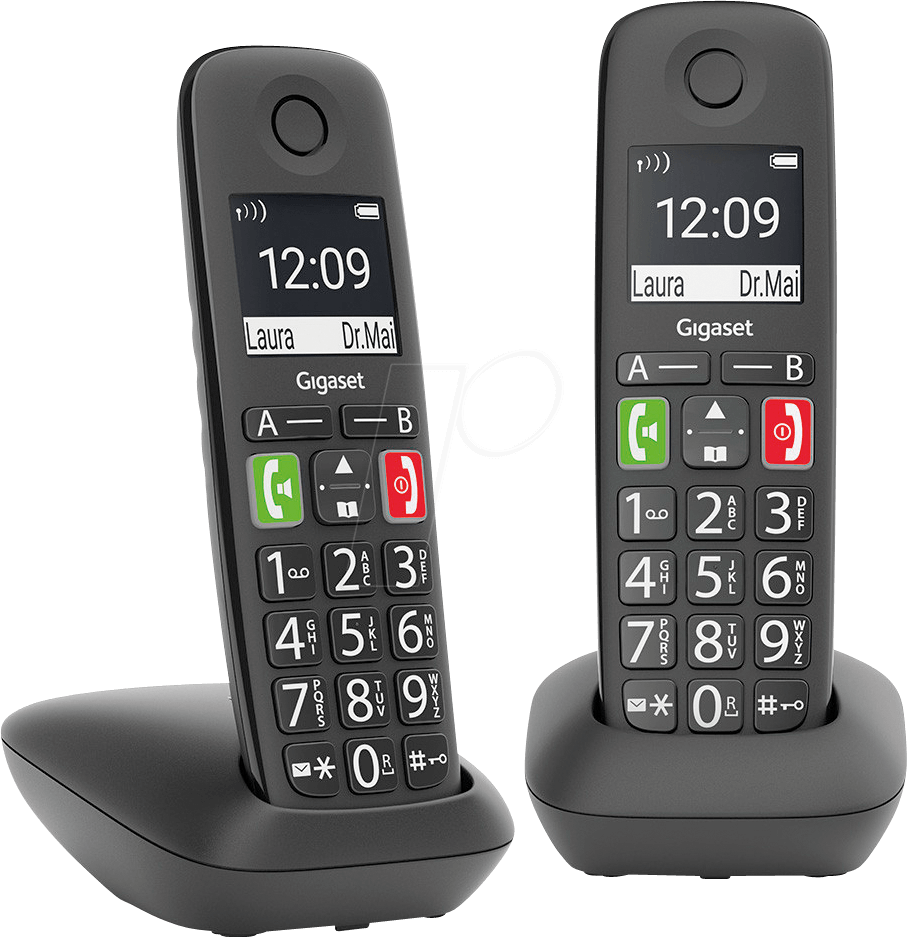 GIGASET E290D - DECT Telefon, 2 Mobilteile, Basis & Ladeschale von GIGASET COMMUNICATIONS