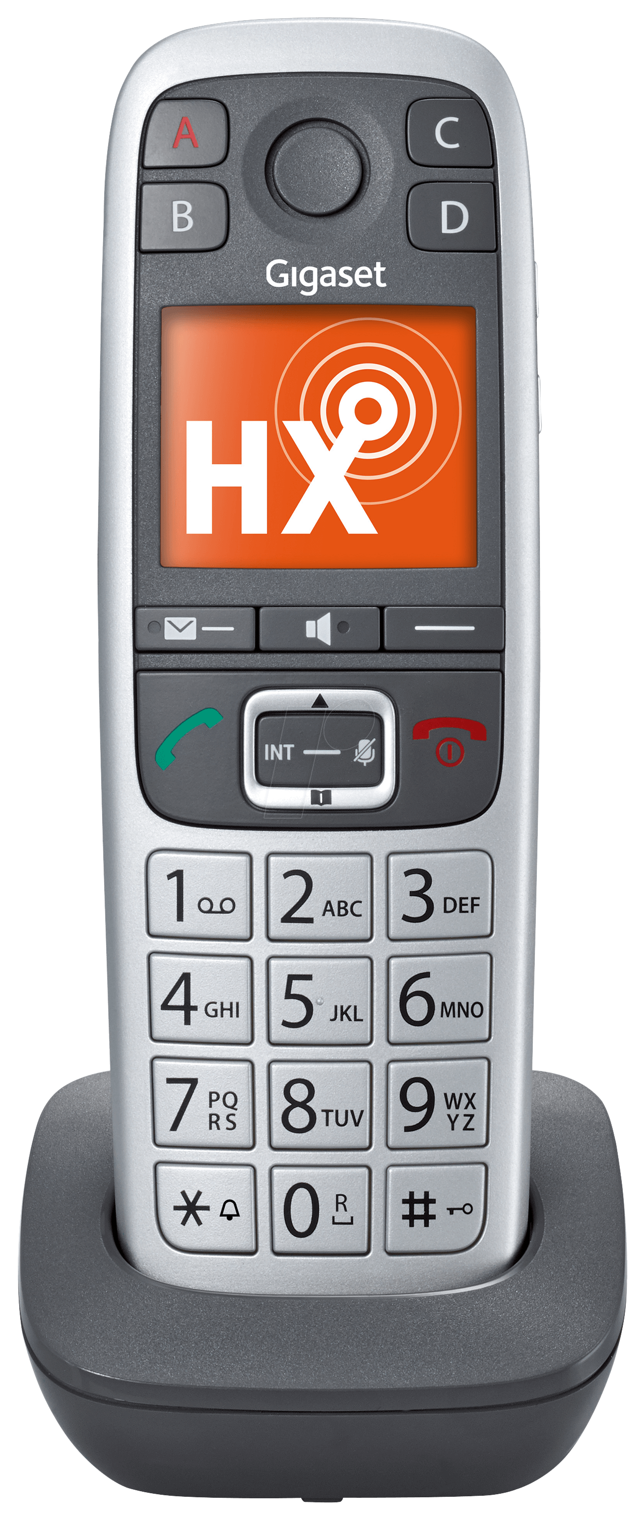 GIGASET E560HX - Premium Großtastentelefon, 1 Mobilteil mit Ladeschale von GIGASET COMMUNICATIONS