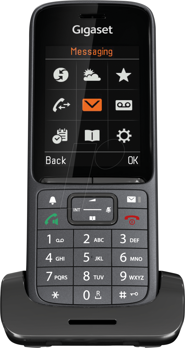 GIGASET SL800HP - DECT Telefon, 1 Mobilteil mit Ladeschale, schwarz von GIGASET COMMUNICATIONS