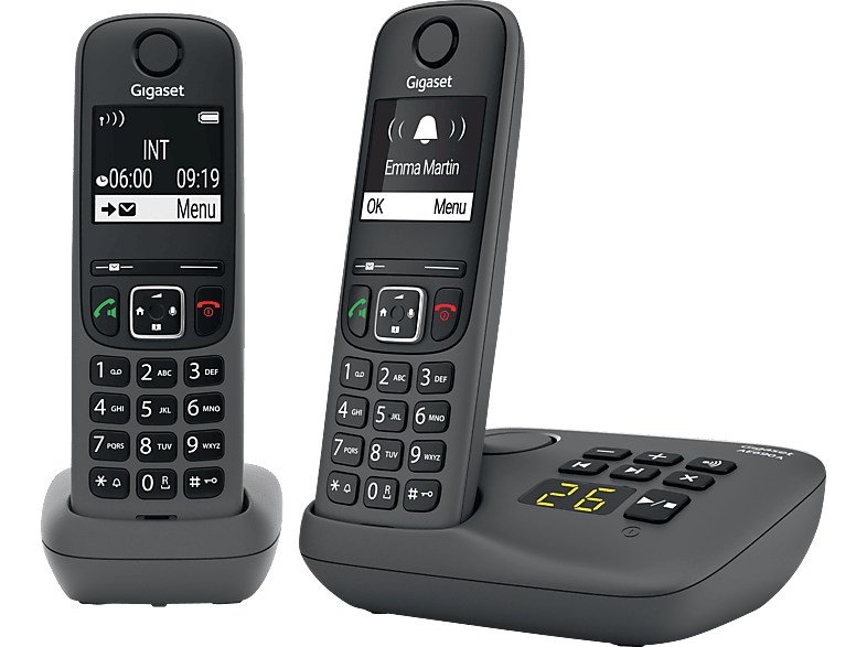 GIGASET AE690A Duo Schnurloses Telefon mit Anrufbeantworter von GIGASET