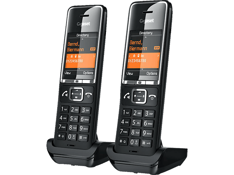 GIGASET COMFORT 550HX Duo DECT-Mobilteil, Black-Chrome von GIGASET