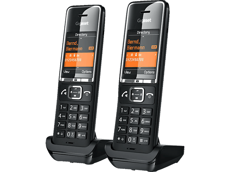 GIGASET COMFORT 550HX Duo Mobilteile, Black-Chrome von GIGASET