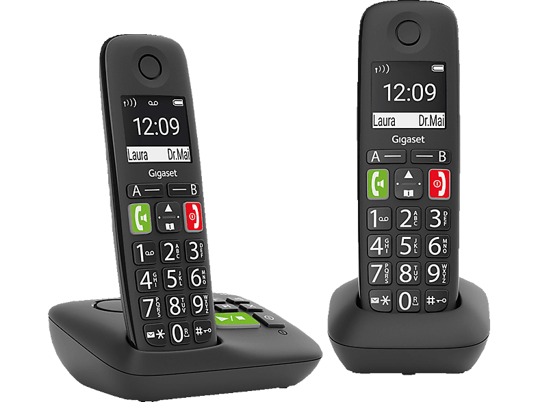 GIGASET E290A DUO Schnurloses Telefon mit Anrufbeantworter von GIGASET