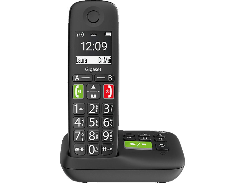 GIGASET Gigaset E290A schnurloses DECT-Telefon mit Anrufbeantworter von GIGASET