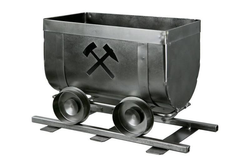GILDE Bierflaschenhalter Flaschenhalter Förderwagen Ruhrpott – Stilvoller Hingucker aus Metall von GILDE