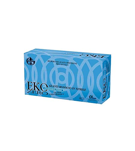 EKO Zero Nitrilhandschuhe, ultraleicht und weich, Größe S, puderfrei, Spenderbox mit 100 Stück EKO Zero Nitrilhandschuhe, ultraleicht und weich, Größe S, puderfrei, Spenderbox mit 100 Stück von GIMA