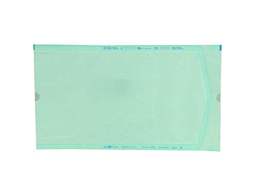 Eline - Nicht selbstversiegelnde Flachbeutel, für Dampfsterilisation oder ETO, aus Kraftpapier und medizinischer Folie, Außen-/Innenmaße in mm: 200x350/178x335, 500 Stück Eline - Nicht selbstversiegelnde Flachbeutel, für Dampfsterilisation oder ETO, aus Kraftpapier und medizinischer Folie, Außen-/Innenmaße in mm: 200x350/178x335, 500 Stück von GIMA