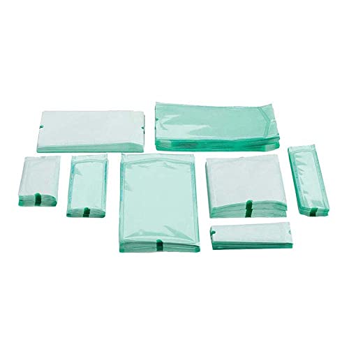 Eline - Nicht selbstversiegelnde Flachbeutel, für Dampfsterilisation oder ETO, aus Kraftpapier und medizinischer Folie, Außen-/Innenmaße in mm: 200x400/178x385, 500 Stück Eline - Nicht selbstversiegelnde Flachbeutel, für Dampfsterilisation oder ETO, aus Kraftpapier und medizinischer Folie, Außen-/Innenmaße in mm: 200x400/178x385, 500 Stück von GIMA