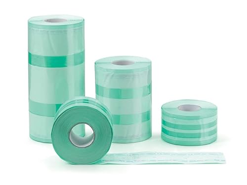 Eline - Seitenfaltenrollen für die Dampfsterilisation oder ETO in Kraftpapier und medizinischer Folie, Verstärkte seitliche Schweißnähte, farbige Indikatoren, Maße 400 x 40 mm, 1 Rollen à 100 m Eline - Seitenfaltenrollen für die Dampfsterilisation oder ETO in Kraftpapier und medizinischer Folie, Verstärkte seitliche Schweißnähte, farbige Indikatoren, Maße 400 x 40 mm, 1 Rollen à 100 m von GIMA