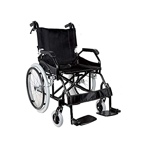 FAUTEUIL ROULANT EN ALUMINIUM PRINCE - noir von GIMA