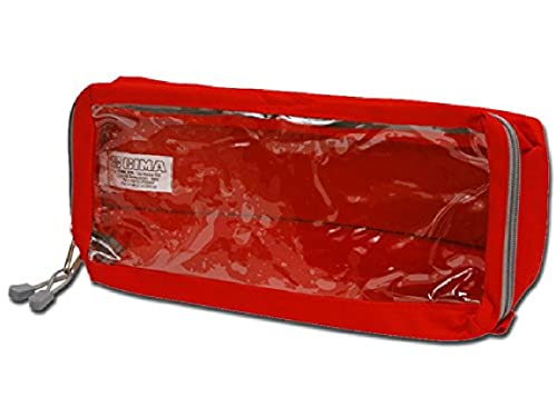 GIMA 1505 rechteckige Tasche mit Fenster, Lang, Rot von GIMA