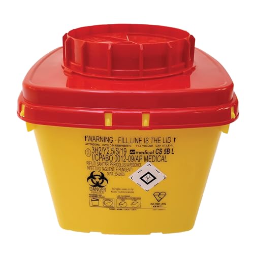 GIMA 25785 Abfallbehälter Linie CS, 5 Liter, 21 cm x 21 cm x 20 cm, 30 Stück von GIMA