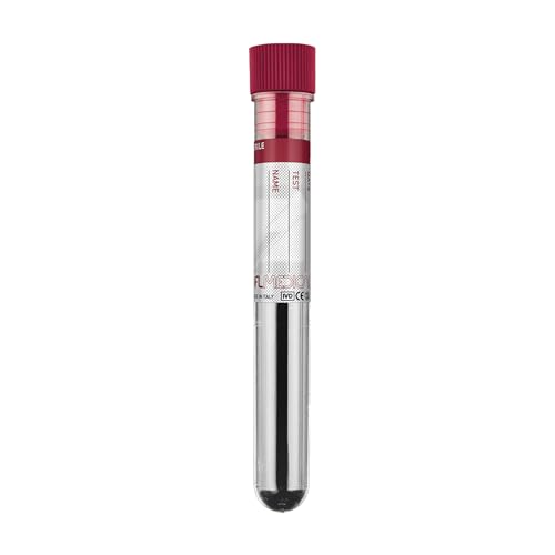GIMA - Vielseitige Röhrchen mit roter Kappe zur Kennzeichnung der Sterilität von Röhrchen, 10 ml, Polystyrol, 800 Stück, 37926 von GIMA