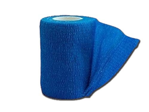 GIMA - Bunte Previtnt Bandagen aus Vliesstoff, selbstklebend, blau, 10 cm x 4,5 m, Packung 10 Stück, 34738 von GIMA