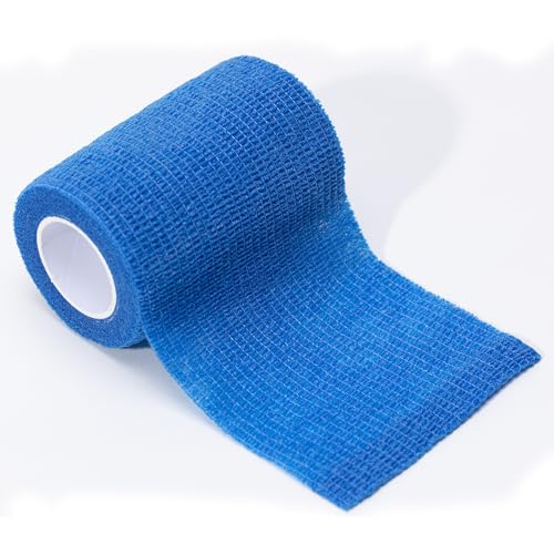 GIMA - Bunte Previtnt Bandagen aus Vliesstoff, selbstklebend, blau, 7,5 cm x 4,5 m, Packung 10 Stück, 34734 von GIMA