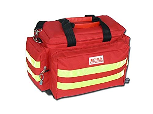 GIMA - Emergency Smart Bag, Rot Farbe, Polyester, leere, Trauma, Rettungsdienst, ärztliche, Erste Hilfe, Krankenpfleger, Mehrtaschenbeutel für Sanitäter, 45x28x28 cm von GIMA