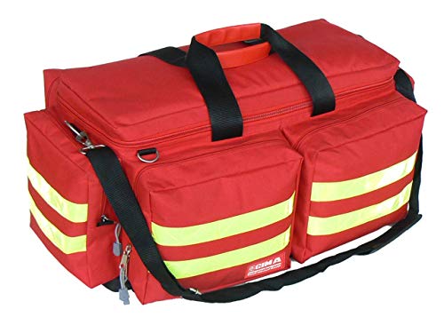 GIMA - Emergency Smart Bag, Rot Farbe, Polyester, leere, Trauma, Rettungsdienst, ärztliche, Erste Hilfe, Krankenpfleger, Mehrtaschenbeutel für Sanitäter, 65x35x35 cm von GIMA