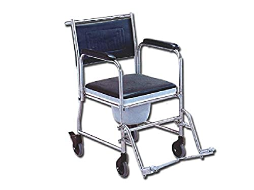GIMA FS-691S Commode Rollstuhl, Edelstahl von GIMA