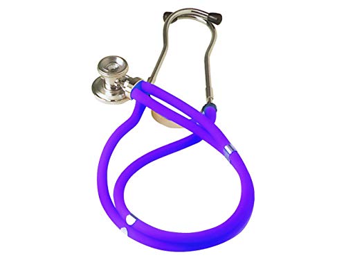 GIMA Jotarap-Stethoskop mit Doppelschlauch und zwei Köpfen, Typ Rappaport, für Kardiologie und Notfälle, violett von GIMA
