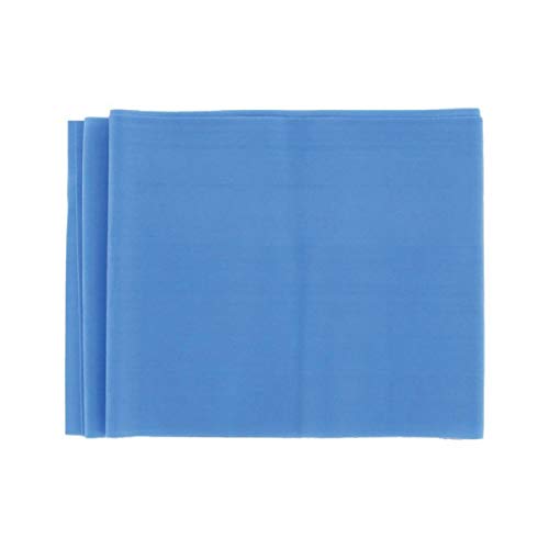 GIMA - Widerstandsband/Gummiband für Die Rehabilitation, Farbe Blau, Widerstandsstufe Schwer, Größe 1, 5 m x 14 cm x 0, 20 mm, latexfrei von GIMA
