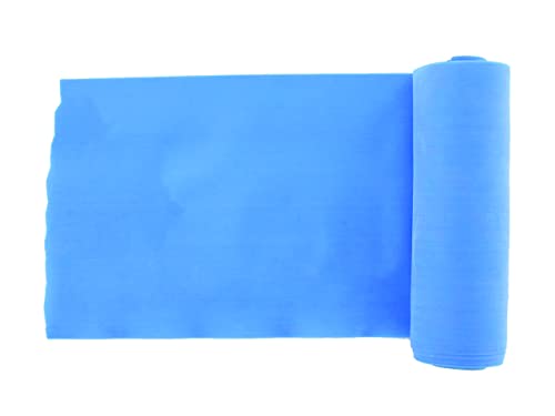 GIMA - Widerstandsband/Gummiband für Die Rehabilitation, Farbe Blau, Widerstandsstufe Stark, Größe 5, m x 14 cm x 0, 25 mm, latexfrei von GIMA