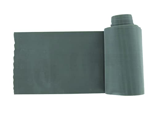 GIMA - Widerstandsband/Gummiband für Die Rehabilitation, Farbe Grau, Widerstandsstufe Xx-Stark, Größe 45 m x 14 cm x 0, 30 mm, latexfrei von GIMA