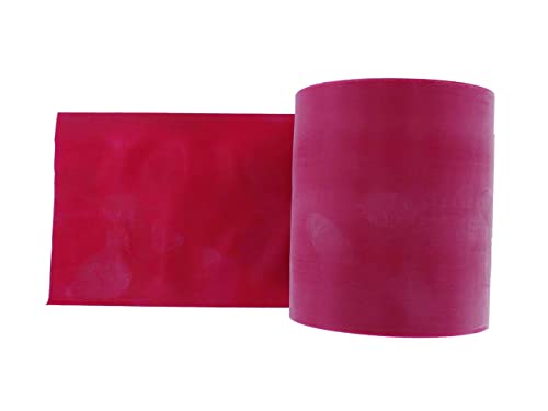 GIMA - Widerstandsband/Gummiband für Die Rehabilitation, Farbe Rot, Widerstandsstufe Mittel, Größe 45 m x 14 cm x 0, 30 mm, latexfrei von GIMA