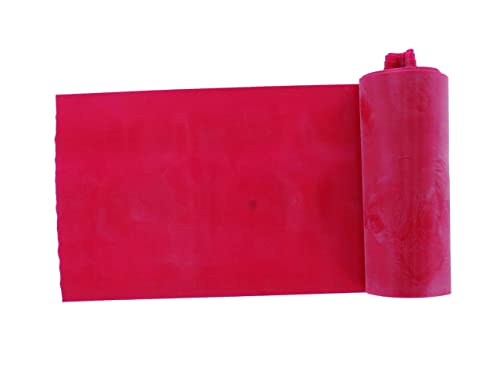 GIMA - Widerstandsband/Gummiband für Die Rehabilitation, Farbe Rot, Widerstandsstufe Mittel, Größe 5, m x 14 cm x 0, 25 mm, latexfrei von GIMA