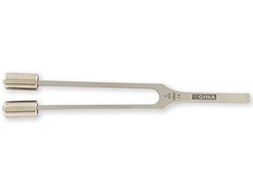 GiMa 31230 Stimmgabel Legierung 128 HZ, mit Gewicht, Verpackung 1 Stück von GIMA