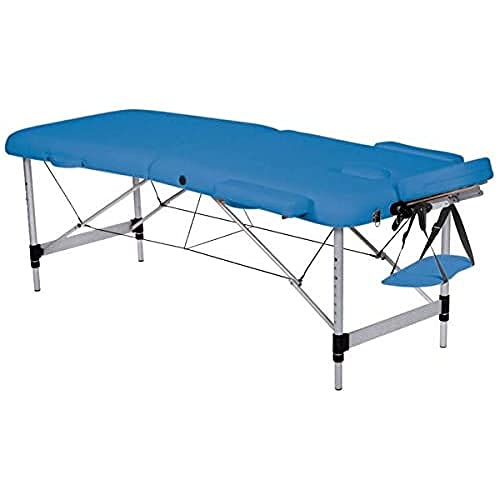 GiMa 44021 Massageliege aus Aluminium mit 2 Abschnitten, blau von GIMA