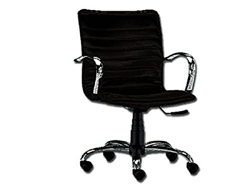 GiMa 45127 Stuhl Elite Rückenlehne, Kunstleder, Schwarz, 1 Stück von GIMA